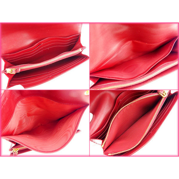 Miu Miu long wallet red A938S - Picture 6 of 7